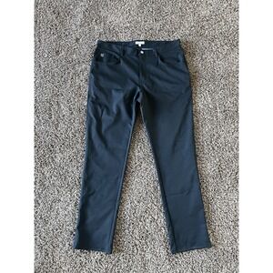 Peter Millar Pants Mens 35x32 Soft Black Golf Performance 5 Pocket Chino
